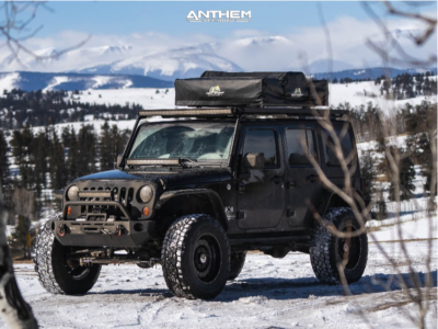 1 2009 Wrangler Jk Jeep Base Skyjacker Suspension Lift 4in Anthem Off Road Viper Matte Black