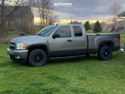 1 2007 Silverado 1500 Chevrolet Stock Anthem Off Road Rogue Matte Black