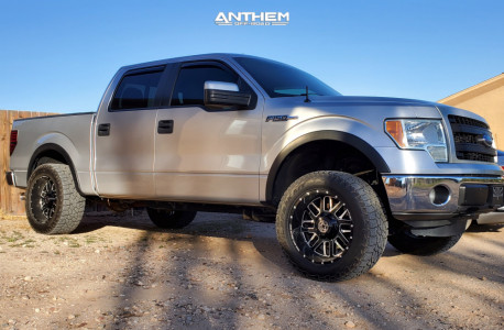 2013 Ford F-150 - 20x10 -24mm - Anthem Off-Road Gunner - Suspension Lift 2.5" - 33" x 12.5"