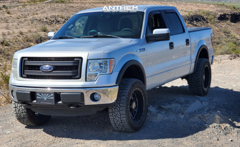 1 2013 F 150 Ford Supreme Suspension Lift 25in Anthem Off Road Gunner Machined Black