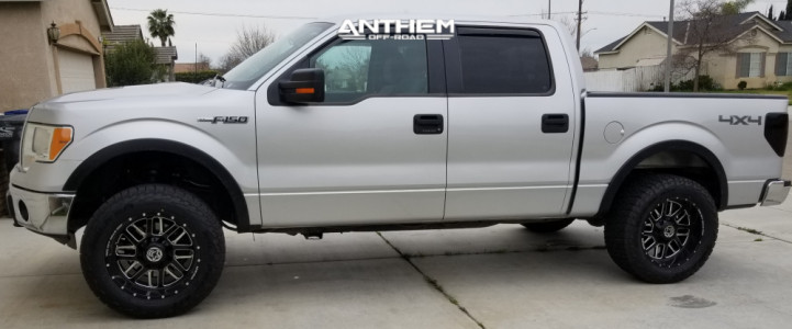 1 2013 F 150 Ford Supreme Suspension Lift 25in Anthem Off Road Gunner Machined Black