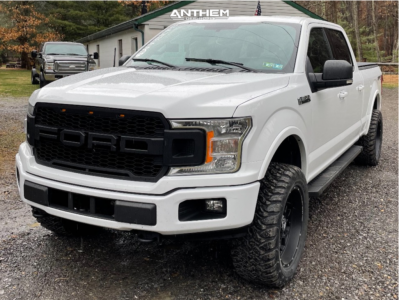 1 2018 F 150 Ford Rough Country Suspension Lift 3in Anthem Off Road Avenger Black