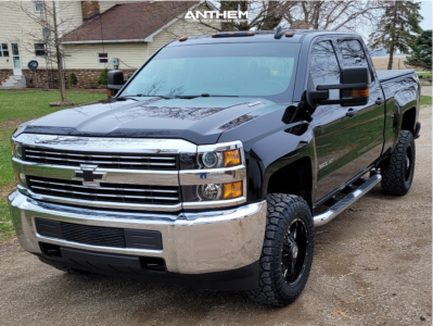 2016 Chevrolet Silverado 2500 HD - 18x9 -12mm - Anthem Off-Road Equalizer - Stock Suspension - 33" x 12.5"