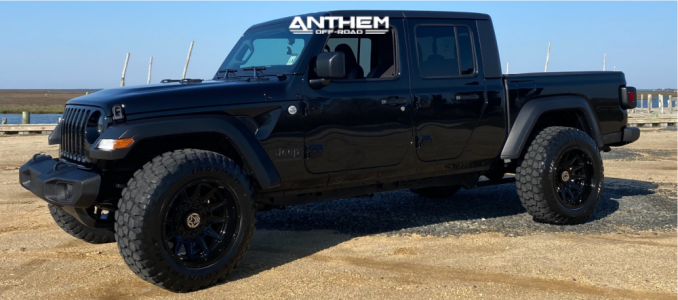 2021 Jeep Gladiator - 20x12 -44mm - Anthem Off-Road Liberty - Stock Suspension - 35" x 12.5"