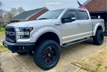 2015 Ford F-150 - 20x10 -18mm - Anthem Off-Road Rogue - Suspension Lift 6" - 35" x 12.5"