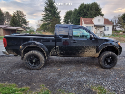 1 2019 Frontier Nissan Rough Country Suspension Lift 6in Anthem Off Road Intimidator Black