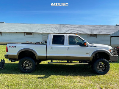 2015 Ford F-250 Super Duty - 20x10 -18mm - Anthem Off-Road Avenger - Suspension Lift 6" - 37" x 13.5"