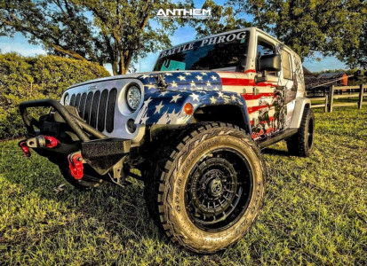 1 2016 Wrangler Jk Jeep Base Rubicon Express Super Flex Suspension Lift 25in Anthem Off Road Viper Black