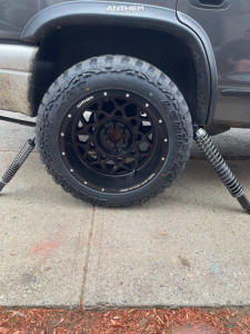 1 2002 Durango Dodge Supreme Suspension Lift 3in Anthem Off Road Avenger Black