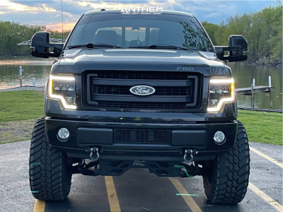 1 2014 F 150 Ford Rough Country Suspension Lift 95in Anthem Off Road Equalizer Black