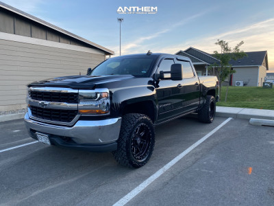 2017 Chevrolet Silverado 1500 - 20x10 -18mm - Anthem Off-Road Rogue - Suspension Lift 2.5" - 33" x 12.5"