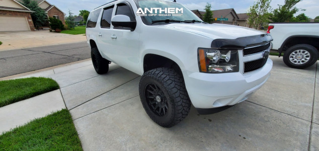 1 2013 Suburban Chevrolet Rough Country Suspension Lift 5in Anthem Off Road Liberty Satin Black