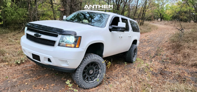 1 2013 Suburban Chevrolet Rough Country Suspension Lift 5in Anthem Off Road Liberty Satin Black