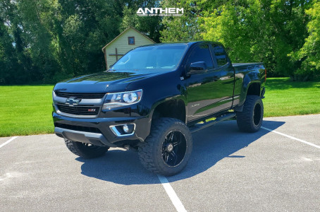 1 2018 Colorado Chevrolet Rough Country Suspension Lift 6in Anthem Off Road Equalizer Machined Black