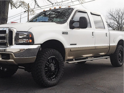 2001 Ford F-250 Super Duty - 20x9 18mm - Anthem Off-Road Enforcer - Leveling Kit - 35" x 12.5"