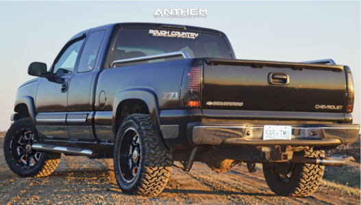 1 2003 Silverado 1500 Chevrolet Rough Country Leveling Kit Anthem Commander Machined Black