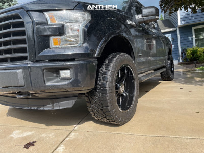 1 2016 F 150 Ford Rough Country Suspension Lift 3in Anthem Off Road Equalizer Machined Black