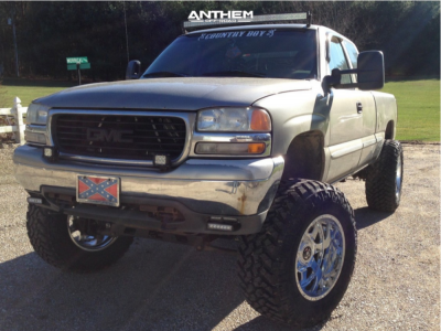 1999 GMC Sierra 1500 - 20x12 -44mm - Anthem Off-Road Commander - Suspension Lift 6" - 37" x 13.5"