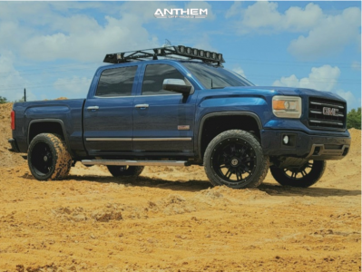2015 GMC Sierra 1500 - 22x12 -44mm - Anthem Off-Road Instigator - Leveling Kit - 33" x 12.5"