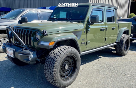 2021 Jeep Gladiator - 20x10 -18mm - Anthem Off-Road Viper - Leveling Kit & Body Lift - 35" x 12.5"