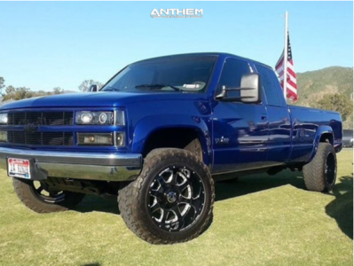 1993 Chevrolet K2500 - 20x12 -44mm - Anthem Off-Road Defender - Leveling Kit - 33" x 12.5"