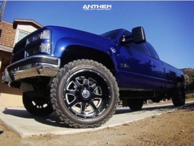 1 1993 K2500 Chevrolet Rough Country Leveling Kit Anthem Defender Black Milled