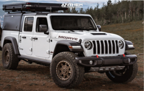 2021 Jeep Gladiator - 17x8.5 0mm - Anthem Off-Road Rogue - Stock Suspension - 315/70R17