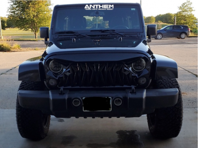 1 2014 Wrangler Jeep Unlimited Sahara Bds Suspension Lift 25in Anthem Off Road Avenger Black Milled