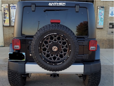 1 2014 Wrangler Jeep Unlimited Sahara Bds Suspension Lift 25in Anthem Off Road Avenger Black Milled