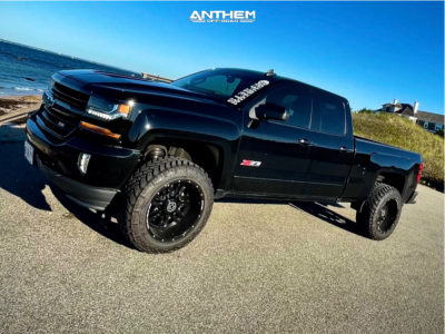 2018 Chevrolet Silverado 1500 - 20x12 -44mm - Anthem Off-Road Equalizer - Leveling Kit - 33" x 12.5"