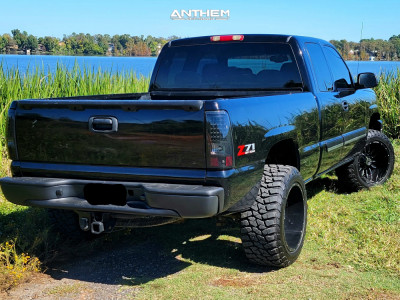 1 2005 Silverado 1500 Chevrolet Rough Country Leveling Kit Anthem Off Road Equalizer Black Milled