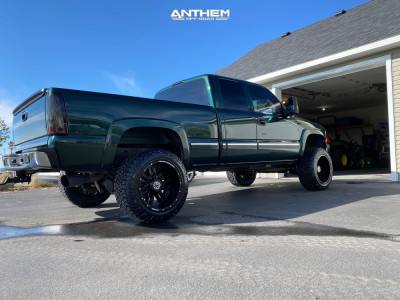 1 2002 Silverado 1500 Chevrolet Rough Country Suspension Lift 4in Anthem Off Road Equalizer Gloss Black