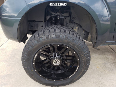 1 2014 Frontier Nissan Rough Country Suspension Lift 6in Anthem Off Road Equalizer Gloss Black
