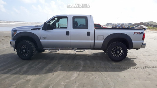 2015 Ford F-250 Super Duty - 20x9 0mm - Anthem Off-Road Commander - Leveling Kit - 295/65R20