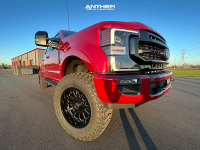 1 2022 F 250 Super Duty Ford Wicked Leveling Kit Anthem Off Road Intimidator Black Milled
