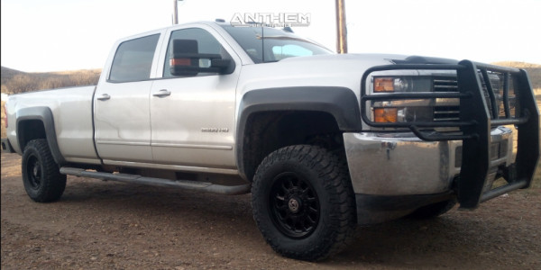 2015 Chevrolet Silverado 2500 HD - 17x9 0mm - Anthem Off-Road Intimidator - Leveling Kit - 33" x 11.5"