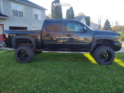 1 2009 Silverado 1500 Chevrolet Rough Country Suspension Lift 5in Anthem Off Road Equalizer Black Gray
