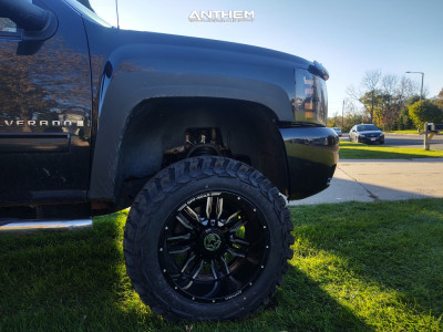 1 2009 Silverado 1500 Chevrolet Rough Country Suspension Lift 5in Anthem Off Road Equalizer Black Gray