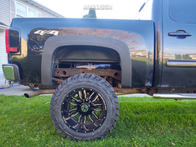 1 2009 Silverado 1500 Chevrolet Rough Country Suspension Lift 5in Anthem Off Road Equalizer Black Gray