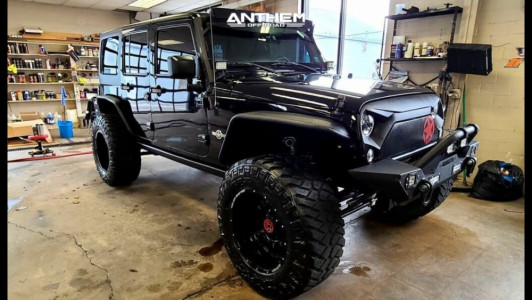 1 2015 Wrangler Jeep Unlimited Sport Teraflex Suspension Lift 4in Anthem Off Road Equalizer Gloss Black