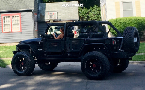 1 2015 Wrangler Jeep Unlimited Sport Teraflex Suspension Lift 4in Anthem Off Road Equalizer Gloss Black