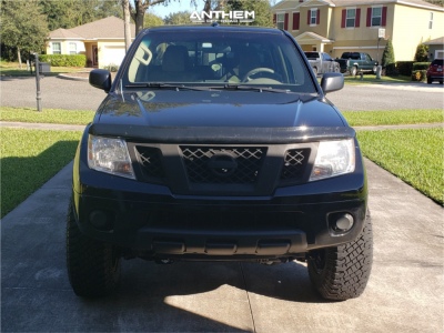 1 2017 Frontier Nissan Rough Country Suspension Lift 6in Anthem Off Road Viper Satin Black