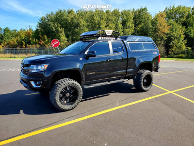 1 2018 Colorado Chevrolet Rough Country Suspension Lift 6in Anthem Off Road Equalizer Black Milled