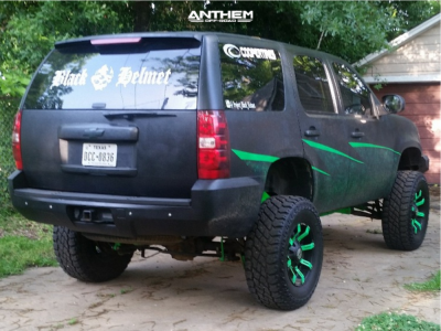 1 2010 Tahoe Chevrolet Rough Country Suspension Lift 75in Anthem Defender Black