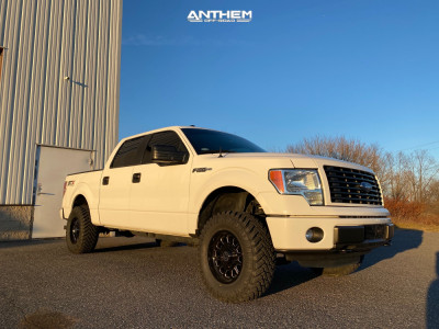 1 2014 F 150 Ford Rough Country Leveling Kit Anthem Off Road Intimidator Black Milled