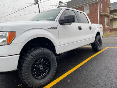 1 2014 F 150 Ford Rough Country Leveling Kit Anthem Off Road Intimidator Black Milled