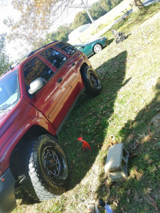 1 2006 Trailblazer Chevrolet 3 Inch Level Suspension Lift 3in Anthem Off Road Avenger Black Milled
