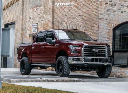 2015 Ford F-150 - 20x10 -24mm - Anthem Off-Road Intimidator - Suspension Lift 4" - 33" x 12.5"