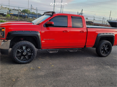 2016 Chevrolet Silverado 1500 - 20x9 -12mm - Anthem Off-Road Enforcer - Stock Suspension - 33" x 12.5"