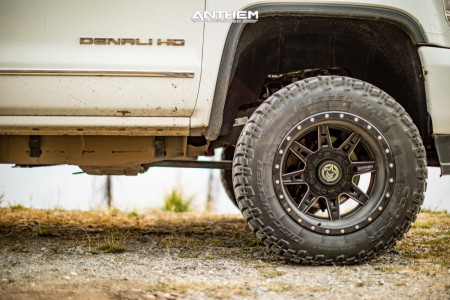 1 2016 Sierra 2500 Hd Gmc Rough Country Suspension Lift 4in Anthem Off Road Rogue Black Milled
